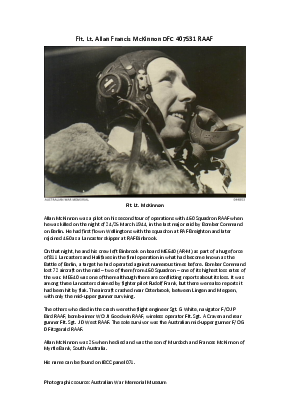 A preview of a PDF biography for McKinnon, Allan Francis